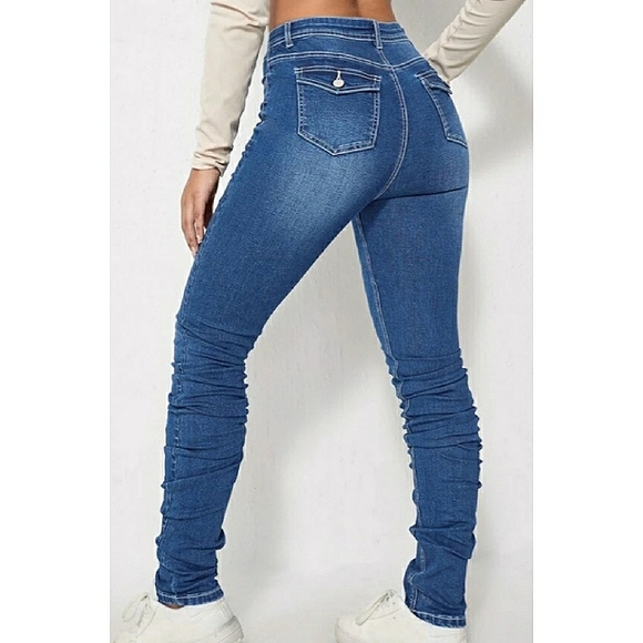 Blue skinny Jeans NWOT Size extra small  tall - Picture 6 of 13